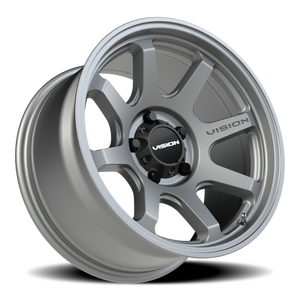 Vision Wheel 351 Satin Grey 17x9 -12 5x127mm 78.1mm - Wheelwiz