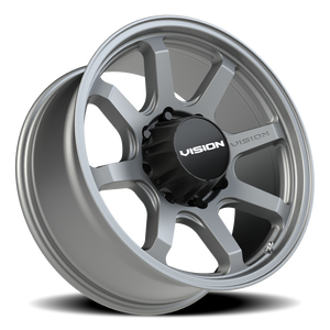 Vision Wheel 351 Satin Grey 20x9 +12 8x180mm 124.2mm - Wheelwiz