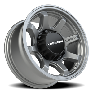 Vision Wheel 351 Satin Grey 16x8 0 8x165.1mm 125.2mm - Wheelwiz