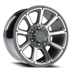 Vision Wheel 353 Gunmetal Machined Face 18x9 +18 6x135mm 87.1mm - Wheelwiz