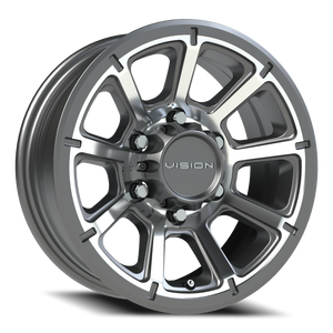 Vision Wheel 353 Gunmetal Machined Face 15x6 0 6x139.7mm 108mm - Wheelwiz