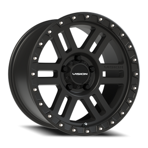 Vision Wheel 354 Satin Black 17x9 -12 5x127mm 78.1mm - Wheelwiz