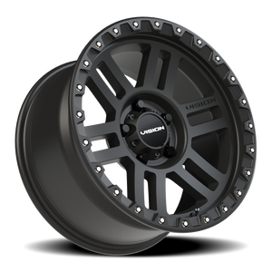 Vision Wheel 354 Satin Black 17x9 -12 5x127mm 78.1mm - Wheelwiz