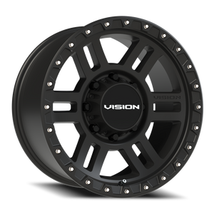 Vision Wheel 354 Satin Black 18x9 +12 8x180mm 124.2mm - Wheelwiz