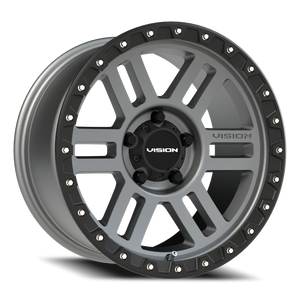 Vision Wheel 354 Satin Grey 17x9 +12 5x127mm 78.1mm - Wheelwiz