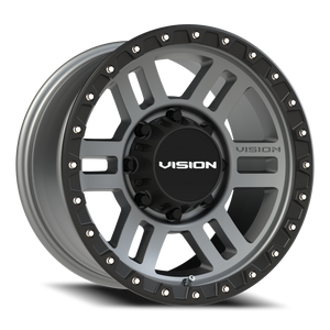 Vision Wheel 354 Satin Grey 17x9 -12 8x170mm 125.2mm - Wheelwiz