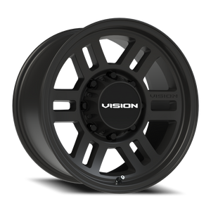 Vision Wheel 355 Satin Black 17x9 +12 8x165.1mm 125.2mm - Wheelwiz