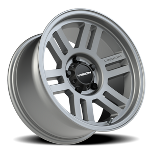 Vision Wheel 355 Satin Grey 17x9 -12 5x127mm 78.1mm - Wheelwiz