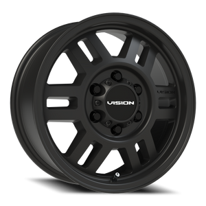 Vision Wheel 355 Satin Black 16x6.5 +38 6x130mm 84mm - Wheelwiz