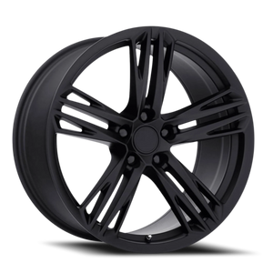 Factory Reproductions FR 35F Satin Black 20x9 +27 5x120mm 66.9mm - Wheelwiz