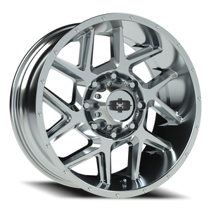 Vision Wheel 360 Chrome 20x9 +12 8x170mm 125.2mm - Wheelwiz