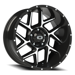 Vision Wheel 360 Gloss Black Machined Face 20x10 -25 5x150mm 110.2mm - Wheelwiz
