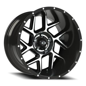 Vision Wheel 360 Gloss Black Machined Face 20x12 -51 5x127mm 78.1mm - Wheelwiz