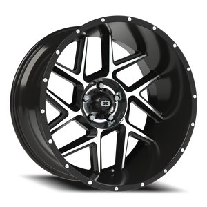 Vision Wheel 360 Gloss Black Machined Face 22x12 -51 5x127mm 78.1mm - Wheelwiz