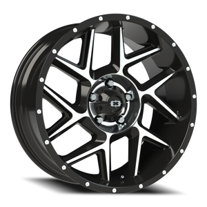 Vision Wheel 360 Gloss Black Machined Face 20x9 +10 5x127mm 78.1mm - Wheelwiz