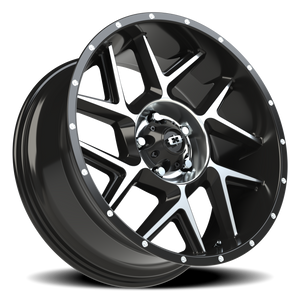 Vision Wheel 360 Gloss Black Machined Face 20x9 +10 5x127mm 78.1mm - Wheelwiz