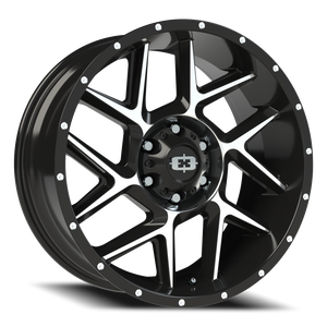 Vision Wheel 360 Gloss Black Machined Face 20x9 0 6x139.7mm 106.2mm - Wheelwiz