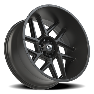 Vision Wheel 360 Satin Black 24x12 -57 6x139.7mm 106.2mm - Wheelwiz