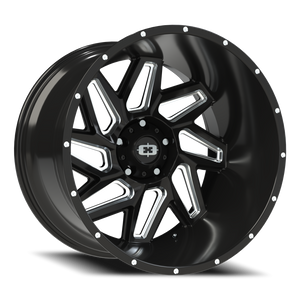 Vision Wheel 361 Gloss Black Milled Spoke 22x14 -76 5x139.7mm 108mm - Wheelwiz