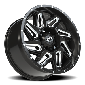 Vision Wheel 361 Gloss Black Milled Spoke 18x9 +12 5x139.7mm 108mm - Wheelwiz