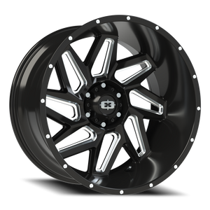 Vision Wheel 361 Gloss Black Milled Spoke 22x10 -19 6x135mm 87.1mm - Wheelwiz