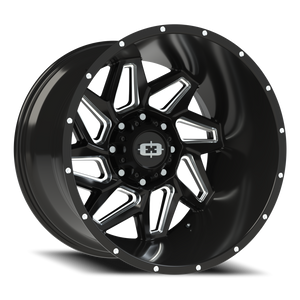 Vision Wheel 361 Gloss Black Milled Spoke 22x14 -76 8x170mm 125.2mm - Wheelwiz