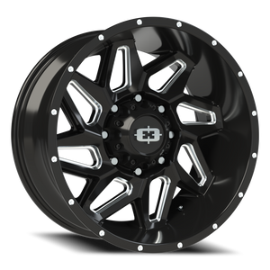 Vision Wheel 361 Gloss Black Milled Spoke 20x9 +12 8x170mm 125.2mm - Wheelwiz