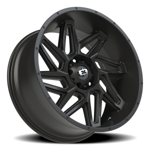 Vision Wheel 361 Satin Black 22x10 -19 5x139.7mm 108mm - Wheelwiz