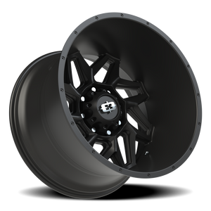 Vision Wheel 361 Satin Black 22x14 -76 8x165.1mm 125.2mm - Wheelwiz