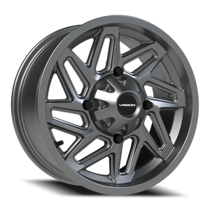 Vision Wheel 361 Gunmetal 15x7 +38 4x110mm 86mm - Wheelwiz