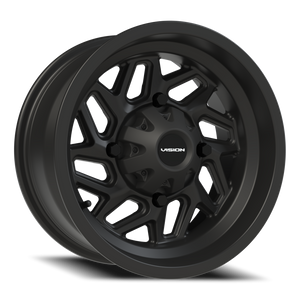 Vision Wheel 361 Matte Black 14x7 +3 4x136mm 110.5mm - Wheelwiz