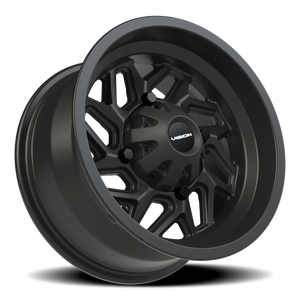 Vision Wheel 361 Matte Black 14x7 +3 4x136mm 110.5mm - Wheelwiz