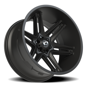 Vision Wheel 363 Satin Black 22x12 -51 6x139.7mm 106.2mm - Wheelwiz
