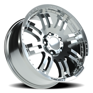Vision Wheel 375 Chrome 20x9 +18 5x139.7mm 108mm - Wheelwiz