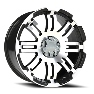 Vision Wheel 375 Gloss Black Machined Face 20x9 +10 5x127mm 78.1mm - Wheelwiz