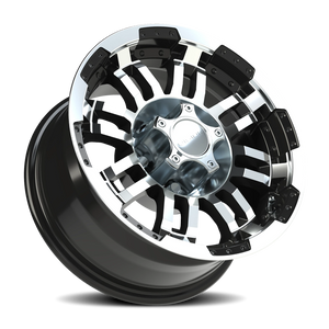 Vision Wheel 375 Gloss Black Machined Face 15x7.5 -12 5x127mm 78.1mm - Wheelwiz