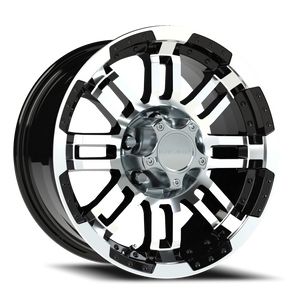 Vision Wheel 375 Gloss Black Machined Face 16x8 0 5x127mm 78.1mm - Wheelwiz