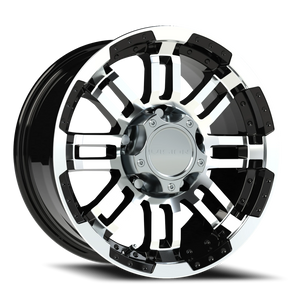 Vision Wheel 375 Gloss Black Machined Face 16x8 0 5x139.7mm 110mm - Wheelwiz
