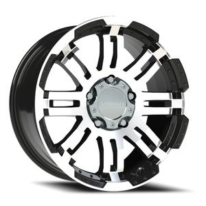 Vision Wheel 375 Gloss Black Machined Face 18x8.5 +25 5x150mm 110.2mm - Wheelwiz
