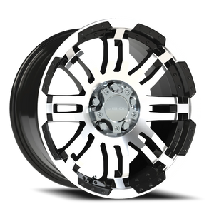 Vision Wheel 375 Gloss Black Machined Face 17x8.5 +25 5x127mm 78.1mm - Wheelwiz