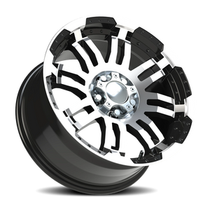 Vision Wheel 375 Gloss Black Machined Face 17x8.5 +25 5x127mm 78.1mm - Wheelwiz