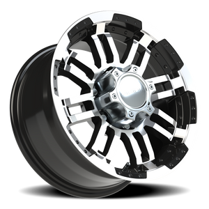 Vision Wheel 375 Gloss Black Machined Face 16x8 0 6x139.7mm 110mm - Wheelwiz