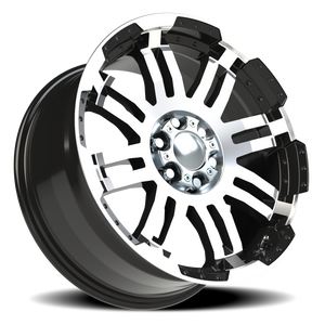 Vision Wheel 375 Gloss Black Machined Face 18x8.5 +18 6x114.3mm 73mm - Wheelwiz