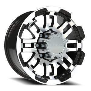 Vision Wheel 375 Gloss Black Machined Face 17x8.5 +18 8x170mm 125.2mm - Wheelwiz