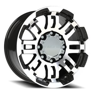 Vision Wheel 375 Gloss Black Machined Face 17x8.5 +18 8x165.1mm 125.2mm - Wheelwiz