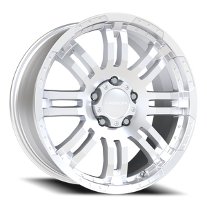 Vision Wheel 375 Winter Paint-Silver( Salt Resistant) 20x9 +18 5x139.7mm 108mm - Wheelwiz