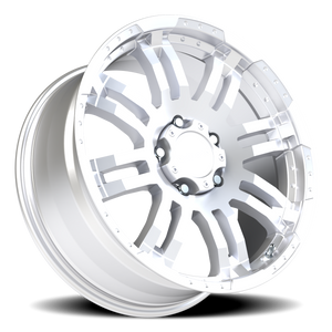 Vision Wheel 375 Winter Paint-Silver( Salt Resistant) 20x9 +18 5x139.7mm 108mm - Wheelwiz