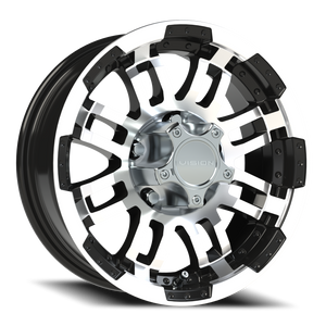 Vision Wheel 375 Gloss Black Machined Face 15x6 0 5x127mm 83mm - Wheelwiz