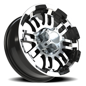 Vision Wheel 375 Gloss Black Machined Face 15x6 0 5x127mm 83mm - Wheelwiz
