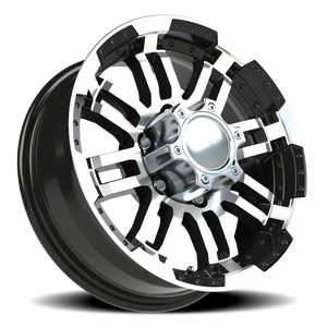Vision Wheel 375 Gloss Black Machined Face 16x6 0 6x139.7mm 108mm - Wheelwiz